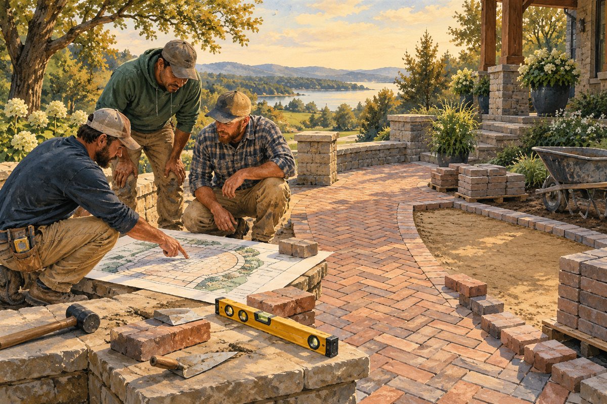 Illustration of concrete & masonry service planning
