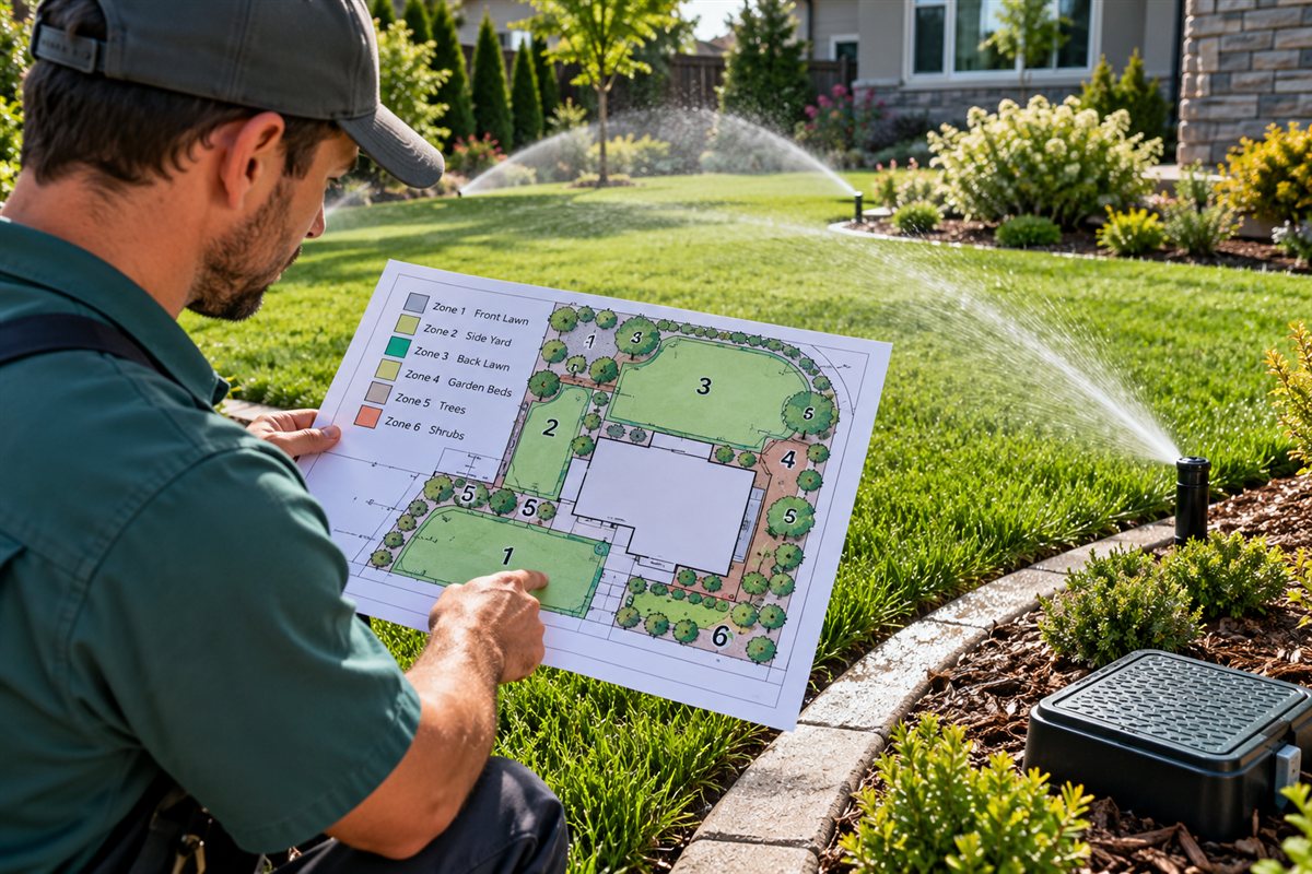Illustration of irrigation service planning