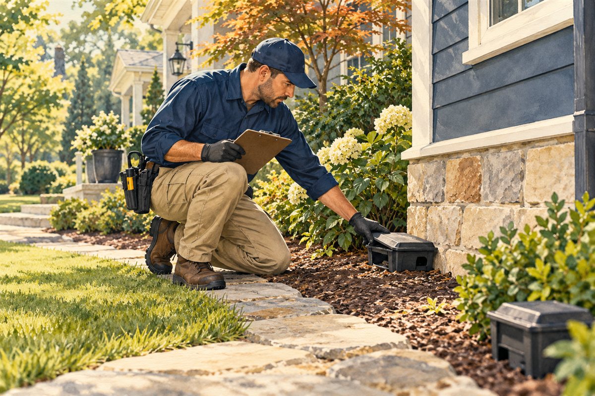 Illustration of pest control service planning